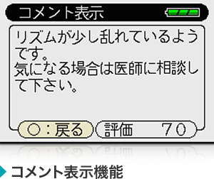 コメント表示機能