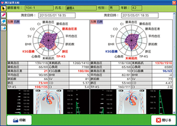 結果比較画面