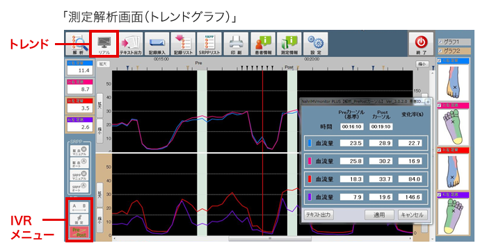 測定解析画面