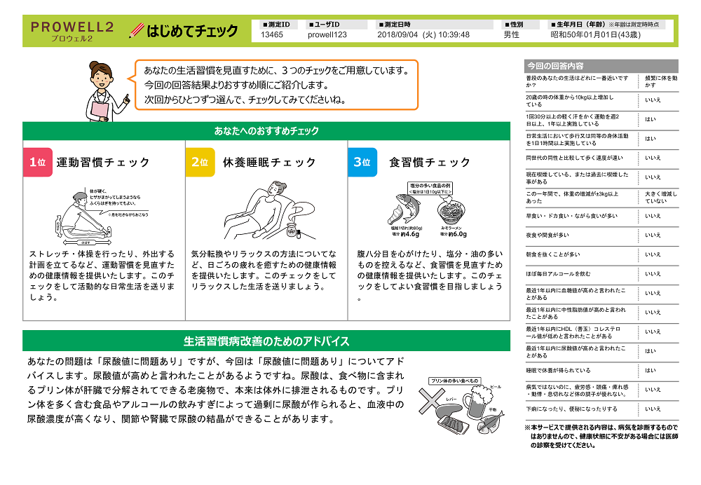 PROWELL2（プロウェル2）,帳票