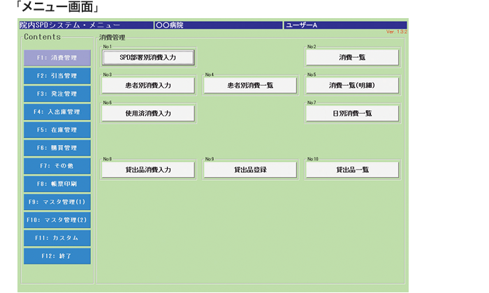 簡便な操作で素早い区分・消費の情報管理が可能